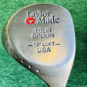 Vintage TaylorMade Tour Spoon 13° Loft 3 Wood Mens RH Steel Shaft Golf USA